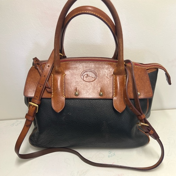 Dooney & Bourke Black and Brown Satchel - Picture 2 of 6